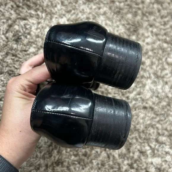 Gucci Classic Black Leather Loafers Sz 8.5 EXTREMELY WORN CONDITION - Picture 12 of 15